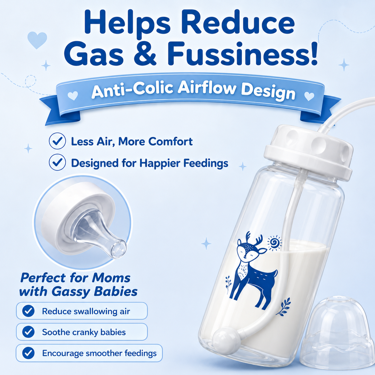 Nordex Bottle - Self Feeding Baby Bottle