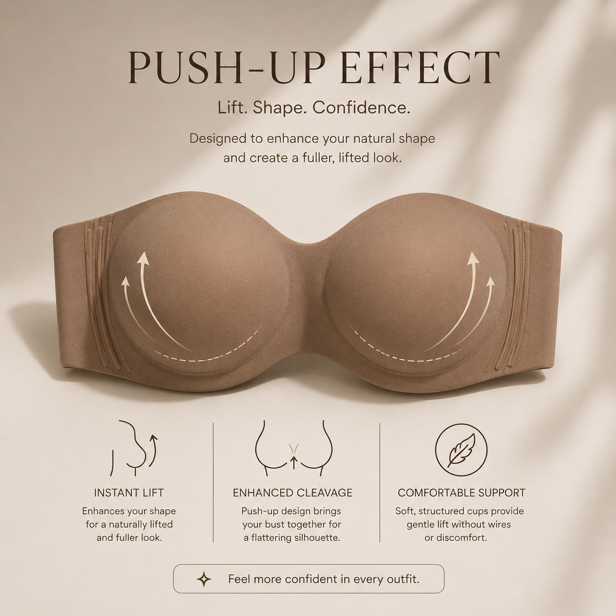 StayPut Lift PushUp Bra